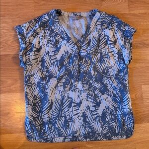 Large Royal Robbins Women’s Bergen Pullover Short Sleeve Shirt V-Neck P